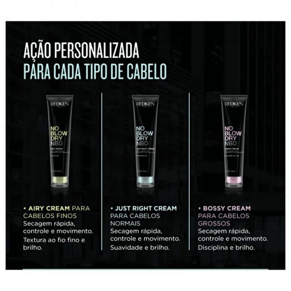 Redken Styling No Blow Dry Just Right Cream for Medium Hair 150ml - Image 3