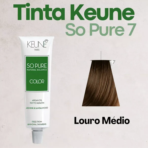 Keune So Pure 60ml - Louro Médio Permanente Sem amônia - Image 3