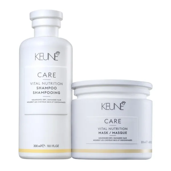 Kit Keune Vital Nutrition Shampoo 300ml + Máscara 200ml