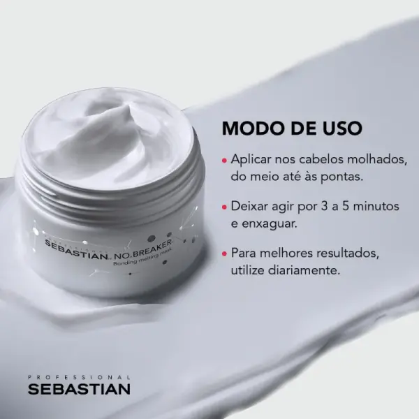 Sebastian Professional No Breaker - Máscara Capilar 500ml - Imagem 3